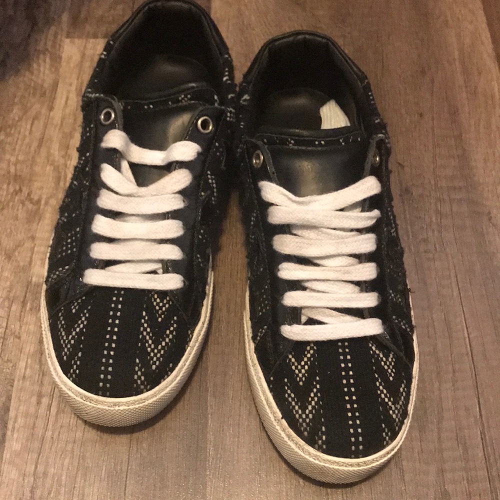 Authentic Saint Laurent washed sneakers